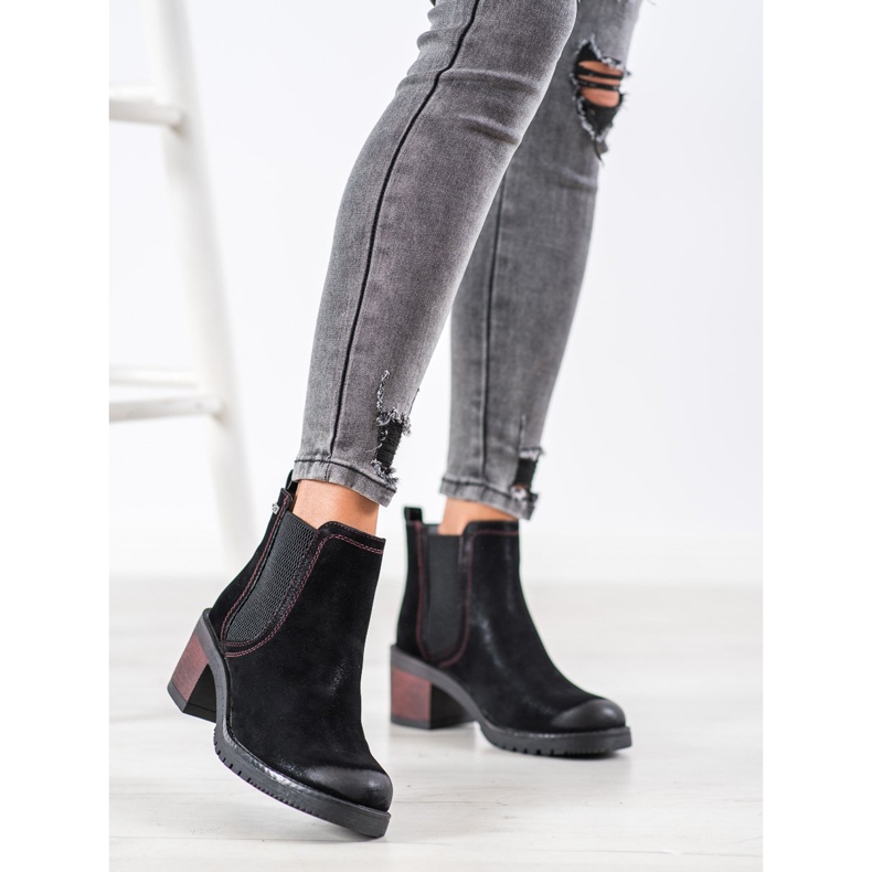 Sergio Leone Botas Chelsea con estilo negro 1 Sergio Leone Botas Chelsea con estilo negro 1