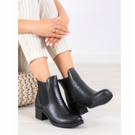 Seastar Botines chelsea con estampado negro 3
