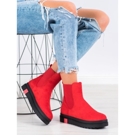 Seastar Botas en la plataforma rojo 1