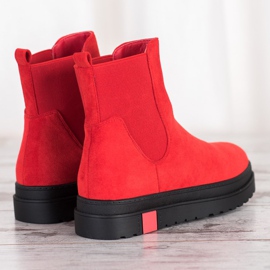 Seastar Botas en la plataforma rojo 2
