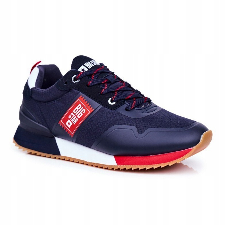 Zapatos Deportivos De Hombre Big Star Azul Marino GG174182 rojo 1