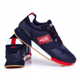 Zapatos Deportivos De Hombre Big Star Azul Marino GG174182 rojo 3