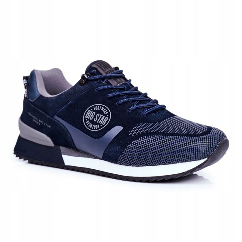 Zapatos Deportivos De Hombre Zapatillas Big Star Azul Marino GG174547 gris 1