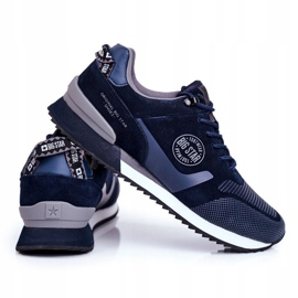 Zapatos Deportivos De Hombre Zapatillas Big Star Azul Marino GG174547 gris 3