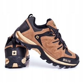 Zapatos de Trekking para Hombre Big Star Outdoor Camel GG174280 marrón negro 5