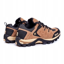 Zapatos de Trekking para Hombre Big Star Outdoor Camel GG174280 marrón negro 2