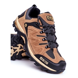 Zapatos de Trekking para Hombre Big Star Outdoor Camel GG174280 marrón negro 4