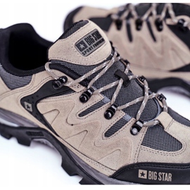 Zapatos de Trekking para Hombre Big Star Outdoor GG174281 beige negro gris 4