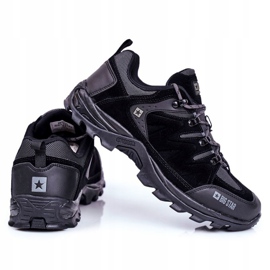 Zapatos De Trekking Para Hombre Big Star Outdoor Black GG174282 negro gris 2