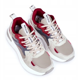 Zapatos Deportivos de Hombre Big Star Grey-Claret GG174463 beige rojo gris 5