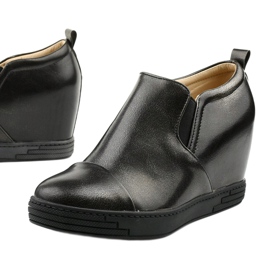 Botines negros con cuña TL-12 1 Botines negros con cuña TL-12 1