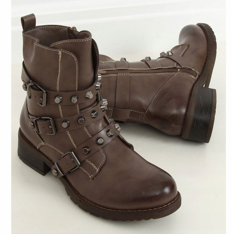 Botas militares beige oscuro Z195 Khaki caqui 1