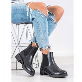 Bella Paris Botas Chelsea sin cordones negro 4