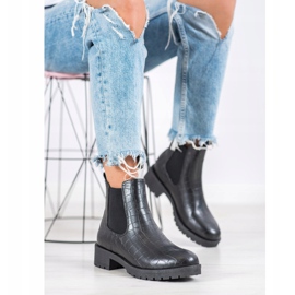 Bella Paris Botas Chelsea sin cordones negro 3