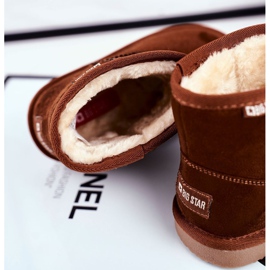 Botas de nieve Big Star para niños Camel GG374082 marrón multicolor 3