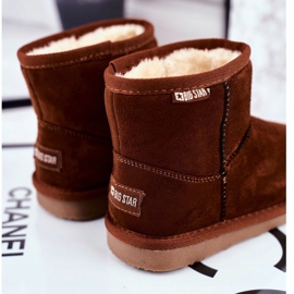 Botas de nieve Big Star para niños Camel GG374082 marrón multicolor 2