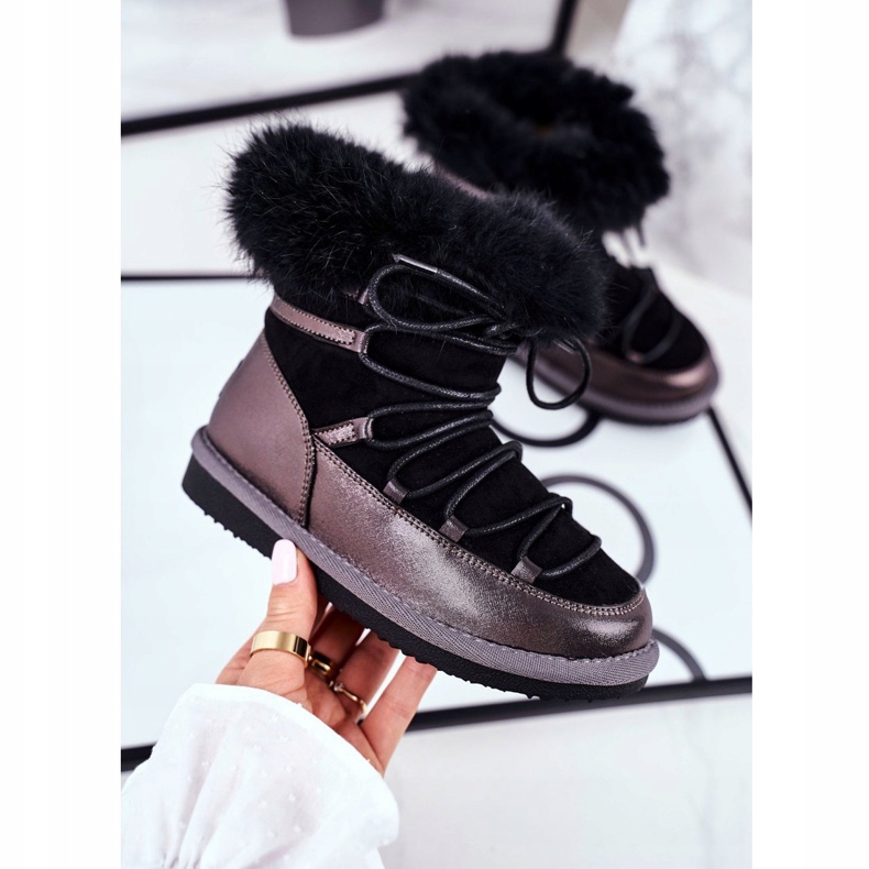 Botas de nieve para niños Big Star Black GG374083 negro 1 Botas de nieve para niños Big Star Black GG374083 negro 1