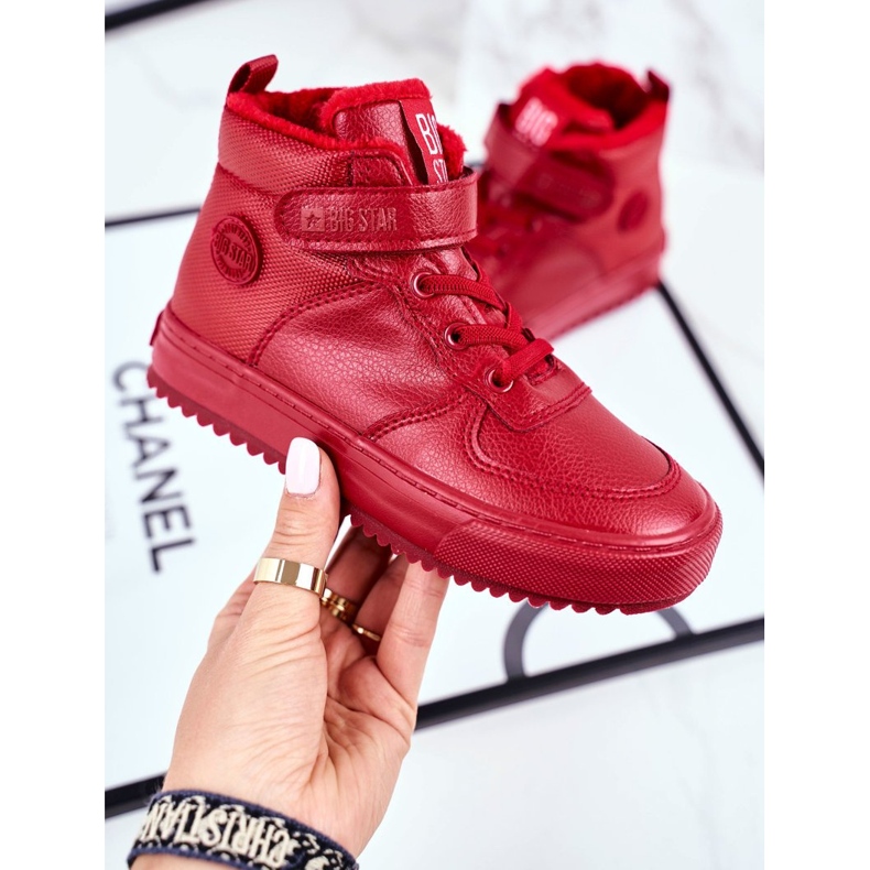 Zapatos para niños Zapatillas Big Star Warm Red GG374042 rojo 1