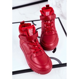 Zapatos para niños Zapatillas Big Star Warm Red GG374042 rojo 3