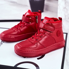 Zapatos para niños Zapatillas Big Star Warm Red GG374042 rojo 4