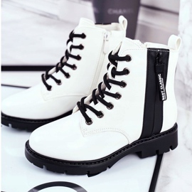 Vinceza Botas cálidas para niños con cremallera, Falcon Blanco Lacado 3