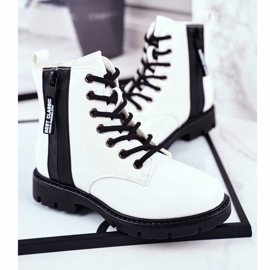 Vinceza Botas cálidas para niños con cremallera, Falcon Blanco Lacado 2