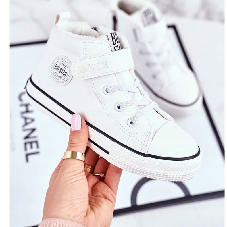 Zapatillas para niños Big Star Warm White GG374033 blanco 1