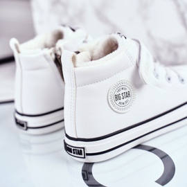 Zapatillas para niños Big Star Warm White GG374033 blanco 3