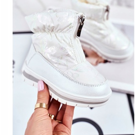 WEESTEP Botas de nieve cálidas de lana para niños Burbujas blancas blanco 2