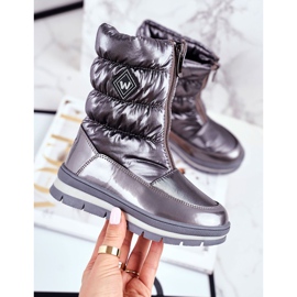 WEESTEP Botas de nieve para niños calentadas con lana gris oscuro Mumm 1 WEESTEP Botas de nieve para niños calentadas con lana gris oscuro Mumm 1