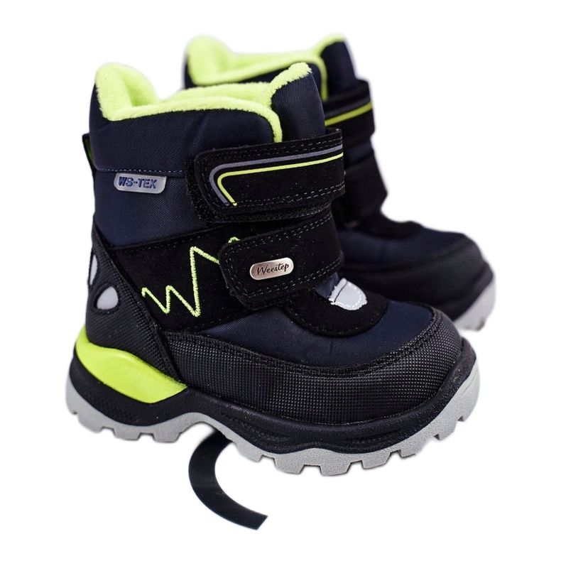 WEESTEP Botas de nieve para niños calentadas con lana azul marino Booom 1