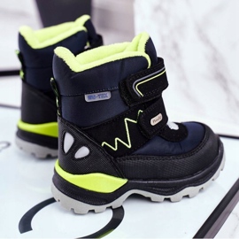 WEESTEP Botas de nieve para niños calentadas con lana azul marino Booom 4