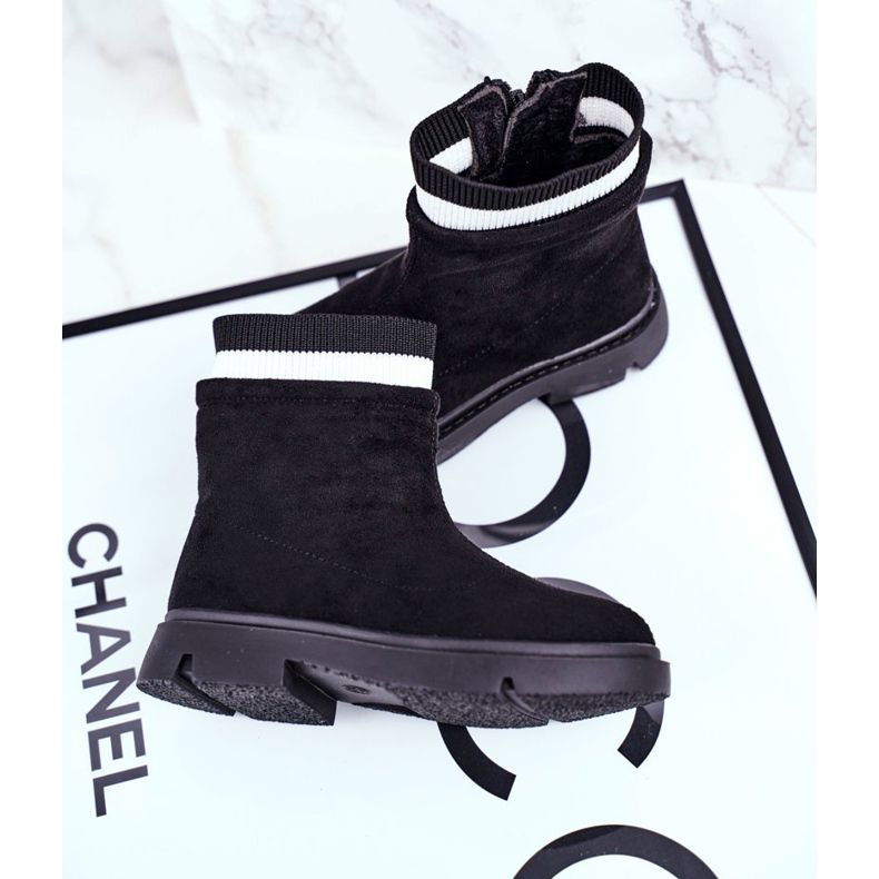 Apawwa Botines Calientes Infantiles Negros Pinko 2