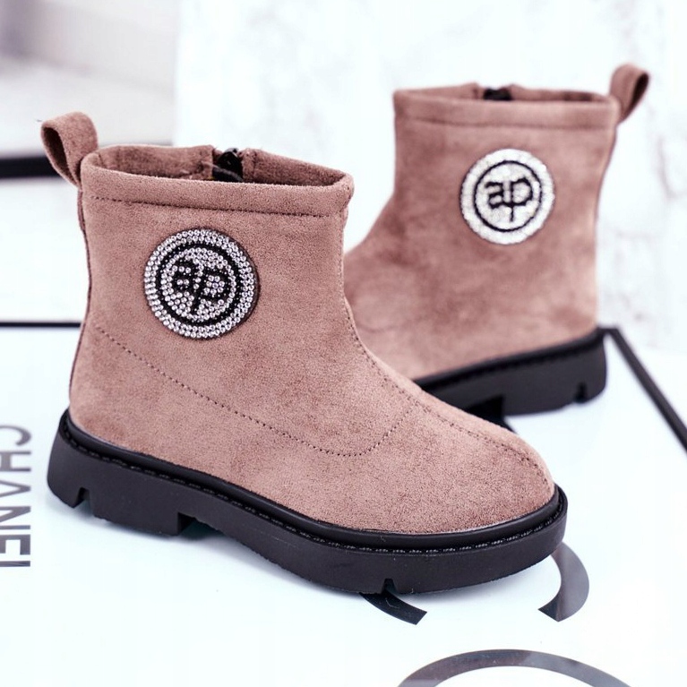 Apawwa Botas de agua para niños Beige Alvin 1