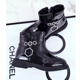 Apawwa Botas Infantiles Lacadas Negras Fami ['negro'] negro 2