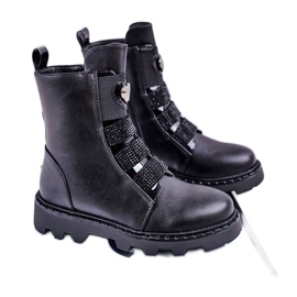 Apawwa Botas cálidas de globos negros para niños 2