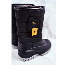 Apawwa Botas de nieve para niños con aislamiento de piel Negro Rubbi 4