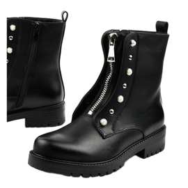 Botas altas negras de mujer con cremallera Isadora negro 1