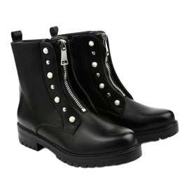 Botas altas negras de mujer con cremallera Isadora negro 3