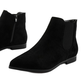 Botines planos negros de Myron 1