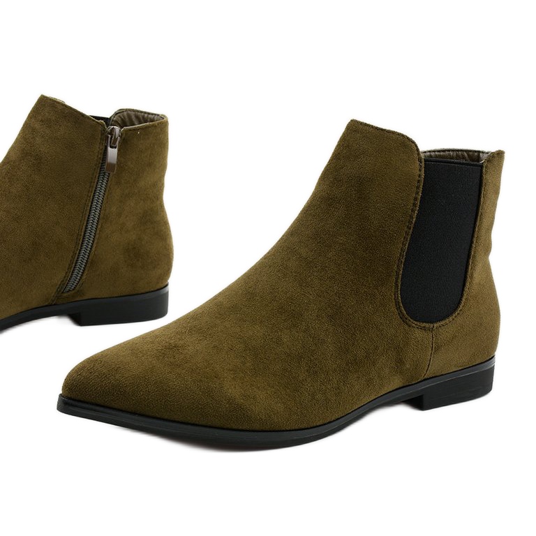 Botas planas verdes Botas Chelsea con aislamiento Myron 1