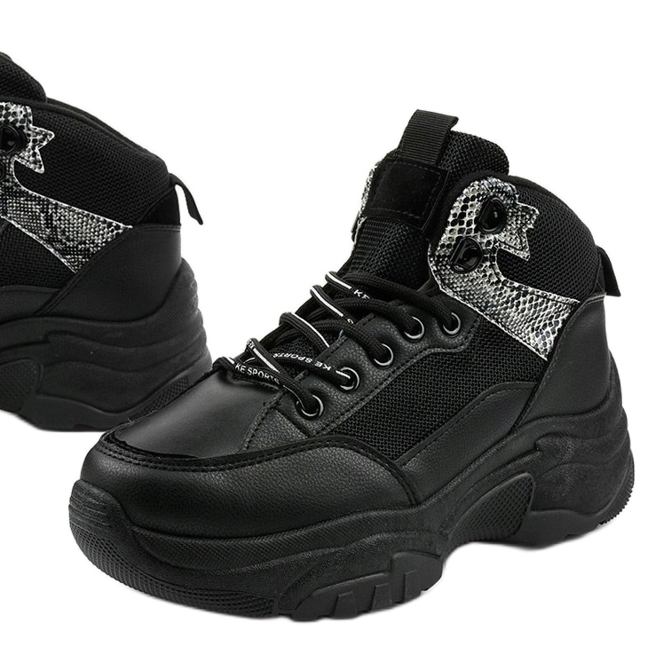 Zapatillas negras de Cirisesis negro 1