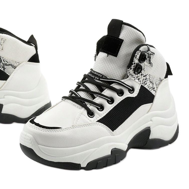 Zapatillas Cirisesis blancas blanco negro 1