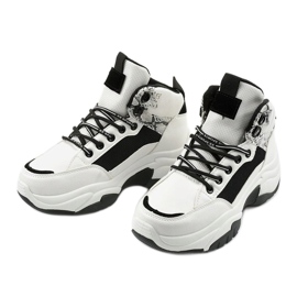 Zapatillas Cirisesis blancas blanco negro 2