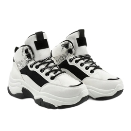 Zapatillas Cirisesis blancas blanco negro 3