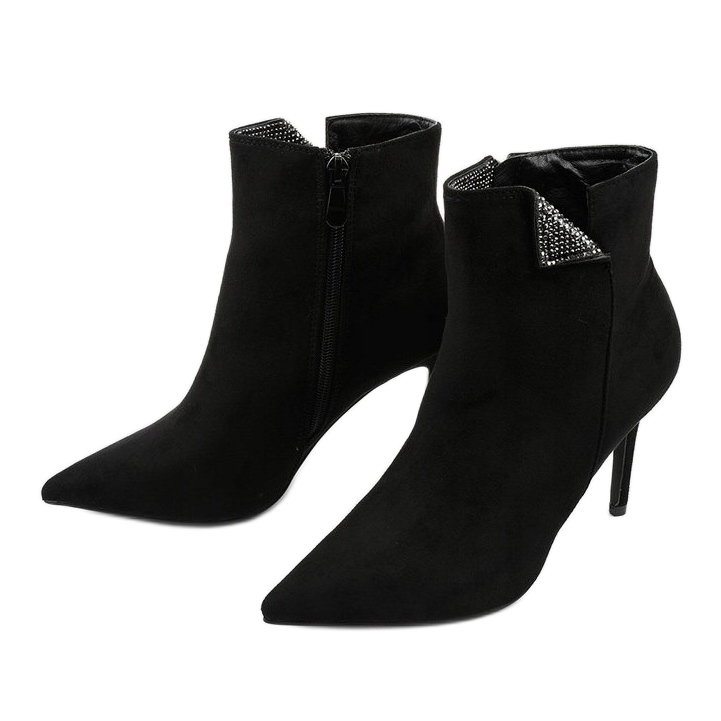 Botines negros con lentejuelas Adrearene 2