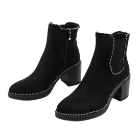 Botines negros con ante ecológico de Lamensie 3