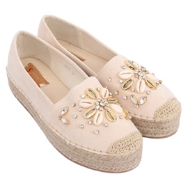 Alpargatas beige para mujer JH96P Beige 5