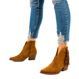 Botines de ante marrones de Joesler cowboy boots marrón 2