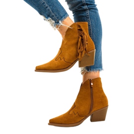 Botines de ante marrones de Joesler cowboy boots marrón 3